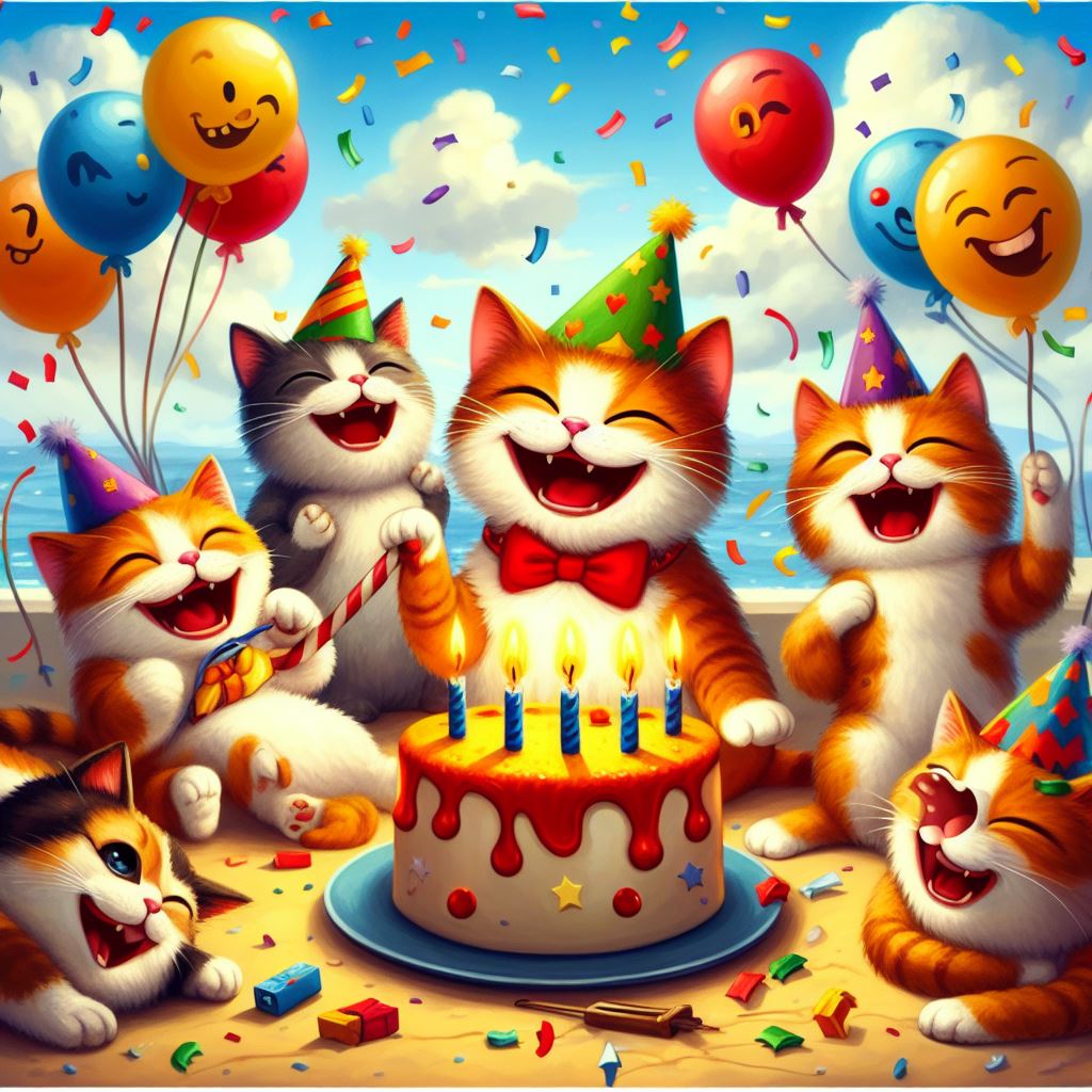 Piadas de Aniversário de gato