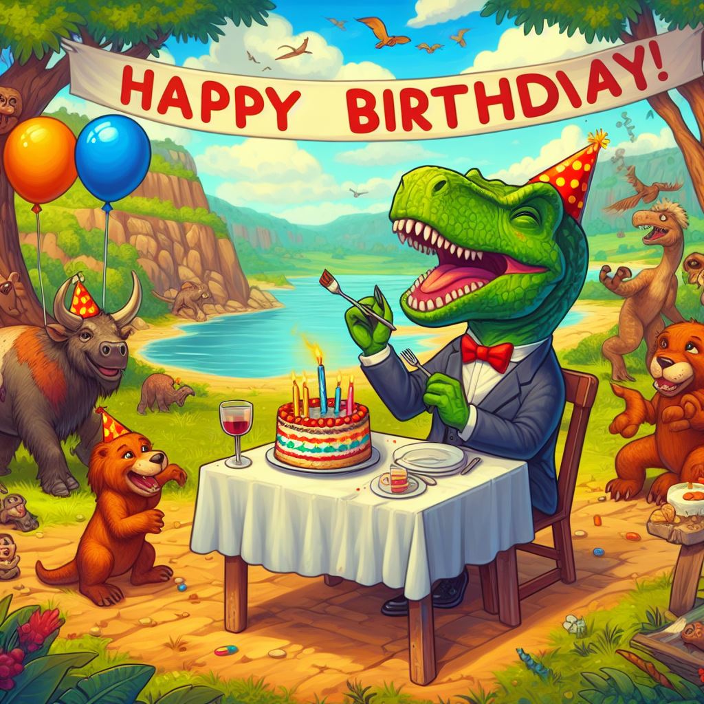 Piadas de Aniversário de dinossauro